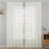 MIULEE Tende Trasparenti Con Passanti Morbidi Finestre per Salotto Eleganti Soggiorno per Camera da Letto e Tende Cameretta Bambini 2 Pannelli 140x175cm Avario