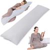 Totsy Baby Cuscino lungo per dormire sul fianco 145cm - supporto gravidanza ideale per il riposo notturno maternità e allattamento perfetto per letto e relax Oeko-Tex