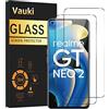 Vauki 2 Pezzi Vetro Temperato Compatibile con Realme GT Neo2/GT 2/GT Neo 3T 5G, 9H HD Pellicola Protettiva per GT Neo 2, Anti-Graffio Facile Installare Senza Bolle - 6.62 Pollici