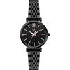 SHENGKE SK Classic Donne Orologi Moda Donne Dress Watch Solido Acciaio Inox Band Cinturino in Vera Pelle (Black-Starry)