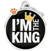 My Family Medaglietta Charms Cerchio Medio "I'm The King" >>>INCISIONE_GRATIS