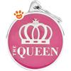 My Family Medaglietta Charms Cerchio Medio "The Queen" >>>INCISIONE_GRATIS