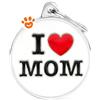 My Family Medaglietta Charms "I Love Mom" >>>INCISIONE_GRATIS