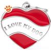 My Family Medaglietta Charms "I Love My Dog" >>>INCISIONE_GRATIS