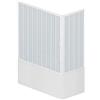 HDcasa Box Vasca a Soffietto 70x160 H. 150 cm in PVC a due lati con due ante ad Apertura angolare colore Bianco