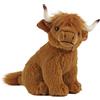 Living Nature Mucca delle Highlands, Giocattolo di Animale da Fattoria Realistico e Morbido, Peluche Naturli Eco-Friendly, 16cm