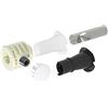 Fischer WB9 B LV, 551883, Fissaggio Nascosto per Sanitari, per WC e Bidet Sospesi a Muro con Accesso Laterale o dall'Alto, per Spessori Ceramica 34-47 mm.