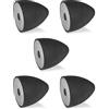 Ganter Normelemente GN 353-20-24-M6-E-55 Tampone di Attacco con Filettatura Interna, Nero, Gewinde d2: M6