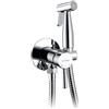 GRIFEMA Doccia per Bidet Portatile, Rubinetti per Bidet con supporto, Miscelatore Bidet ad Acqua Calda e Fredda, Cromo, Argento, G154-1