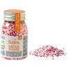 Decora Perline in Zucchero Rosso e Bianco - 100 g