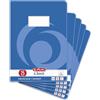 Herlitz - Quaderni formato A4, 32 pagine, a righe con sfondo colorato; certificazione FSC; confezione da 10 pezzi, motivi assortiti A4, retta 25,5 pezzi