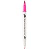 Pentel SESW30C-T109E Brush Sign Pen Twin, Pennarelli con due punte flessibili, inchiostro a base d'acqua, rosa, 1 pezzo, corallo