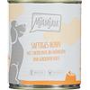 MjAMjAM - cibo umido premium per cani - pollo succoso con anatra tenera su carote e miglio bollito, confezione da 6 (6 x 800 g), naturale con carne extra