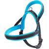 Ferplast Pettorina Cane Pettorina di tipo svedese per cani SPORT DOG P S, Ottima vestibilità, Soffice imbottitura, Cuciture riflettenti, Etichetta per nome dell'animale, A: 48 cm - B: 58÷71 cm Blu