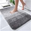 Homaxy zerbino Ingresso casa 40 x 60 cm,Tappeto Entrata Interno Resistente Sporco, Morbido e Lavabile Zerbino da Interni per Interno, Antiscivolo e Essorbente zerbino, grigio