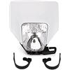 JFG RACING Mascherina Faro Moto 12 V/35 W,Faro Alogena-Bianca