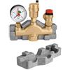 STABILO Sanitaer Caleffi 302631 - Gruppo di sicurezza per caldaie, fino a 50 kW, gruppo di collegamento con isolamento per impianto di riscaldamento