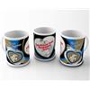 quickgadget Idea Regalo Tazza Sport in Ceramica Personalizzata con Foto per Tifoso Interista Inter Cuore Nero Azzurro