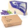 lubiu Sapone Lavanda 100g - Saponette Naturali Bio - Sapone Solido Corpo e Sapone Mani - Sapone Naturale Artigianale - Saponetta alla Lavanda