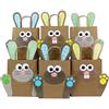 PaPIerDraCHeN Sacchetti per Regali Fai da Te per Pasqua con Easter Bunny Giallo Blu Verde da riempire a Piacere - per confezionare Regali per Bambini e Adulti