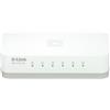 D-Link GO-SW-5E Switch Desktop, 5 Porte RJ45 Fast Ethernet 10/100Mbps, Plug & Play, Plastica