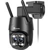 Ctronics 2.5K 4MP 6X Zoom Ibrido Telecamera Wi-Fi 2,4/5GHz Esterno