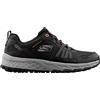 Skechers Escape Plan - Endless Pursuit, Trekking Taglio Basso Donna, Bordo Rosa Caldo Della Maglia Di Pelle Nera, 37 EU