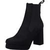 LAMODA Stay with Me, Stivale alla Caviglia Donna, in camoscio Nero, 41 EU