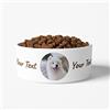 Personalisedog Ciotola per cani personalizzata in ceramica con foto e testo | Ciotola per cibo con nome fai da te (immagine e testo)