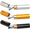 Hubeye 3 Paia Occhiali da lettura metallo Ultrasottile Anti-blu Cerniela a molla da Uomo e Donna con la Custodia Clip Portatile 3.50