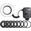 Godox ML-150II - Flash universale macro ad anello, 11 livelli di luminosità 5800 K ± 200 K GN12 Fast Recycle 1/200s-1/5000s con 8 anelli adattatori per fotocamera Canon Nikon Sony DSLR