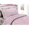 BIANCHERIAWEB Copripiumino Letto Sacco Piumone E Federa In 100% Cotone Made In Italy Fantasia Bambina Colore Rosa Disegno Unicorno