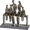 Casablanca modernes Design Casablanca - Scultura - We Are Family - Famiglia - Poly - Colore bronzo - (altezza x larghezza x profondità) 26 x 26 x 9 cm