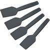 Fackelmann Statement Spatola per raclette Set di 4 raschietti con manico ergonomico e vano pollice, cursore raclett in pratico pacchetto da 4 pezzi, circa 15,5 x 4 x 1 cm