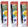 Stabilo Easy Original Refill - Cartucce d'inchiostro per ricarica - Fine - confezione da 3 pezzi - blu (cancellabile)