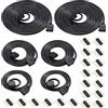 HUAZIZ 6 Pcs Cavo di Prolunga Striscia LED RGB Prolunga Nastro LED Cavo Estensione Banda LED 4 Pin LED Strip Extension Cable Estensore Connettore per RGB 5050 3528 2835 LED Strip, Nero(0,5m/1m/2m)