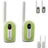 Moni Baby monitor istinto materno per bambini fino a 1,3 km di portata, ricevitore con clip da cintura, colorazione:verde