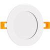 Pannello LED Rotondo 8W 800lm Foro Ø105-110mm Osram chip LED Colore Bianco Freddo 6.000K