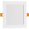Pannello LED Quadrato 15W 1.500lm Foro 155x155mm Osram chip LED Colore Bianco Naturale 4.000K