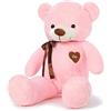YunNasi Orso Peluche Gigante Orsacchiotto Peluche Grande Pupazzo Giganti Regalo per Bambini e Fidanzate XL 100cm Rosa