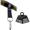 Bull Doza Fight Wear Cinghia per Sacco da Boxe - Silenziosa, Robusta, Antiscivolo - Disponibile in 3 Misure