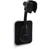 Amacoam Supporto Soffione Doccia Doccetta Staffa Supporto Doccia Staffa Porta Doccino Montaggio a Parete Supporto Soffione Doccia Saliscendi Regolabile Non Richiede Punzonatura Accessori Doccia Nero