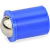 Ganter Normelemente GN 614-4-KU 614-4-KU-Pezzi di Pressione a Molla per pressare, Manicotto: plastica Sfera: Acciaio Inossidabile, Durchmesser d: 4mm, Set di 15 Pezzi