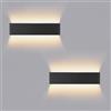 Lureshine 2 Pezzi Applique da Parete Interno 16W 40CM Su e Giù