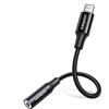 UGREEN Adattatore Cuffie per MFi Certificato Cavo Lightning a Jack 3.5mm Compatibile con iPhone 14 Pro Max 13 12 Mini 11 SE XR XS (Nero)