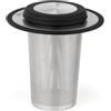 Bredemeijer - Filtro per il tè con sottobicchiere XL - Acciaio inossidabile