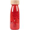 Petit Boum - Bottiglia Sensoriale Float di Colore Rosso | Un Microcosmo in Ogni Bottiglia | Scopri, Ascolta e Impara | Stimolazione Sensoriale | Bottiglie Sensoriali per Bambini