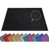 Hanse Home - Zerbino lavabile, 90 x 150 cm, colore: Nero