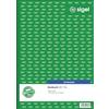 Sigel BO116 biglietto libro 1000 biglietti giallo con blu carta formato A4, 2 x 50 fogli