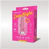 Bodywand, Date Night, Rossetto vibrante con anello per il dito, nero e rosso